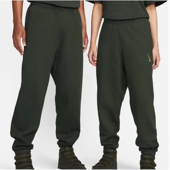 NIKE x BILLIE EILISH Fleece Jogger Pants XXL Sequoia Green Mushroom Unisex NWT - Picture 1 of 11